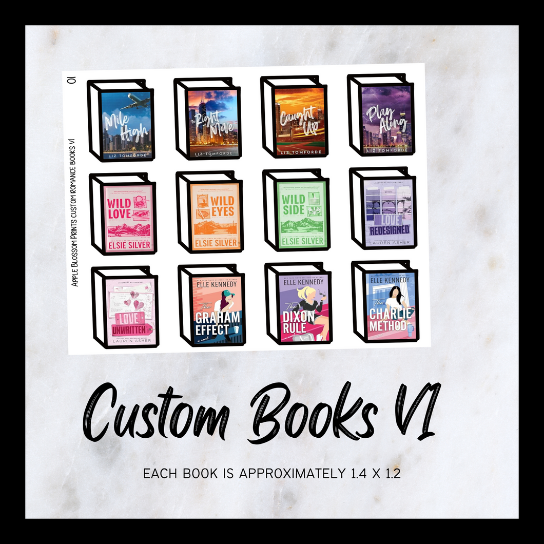 Book Journaling Stickers - Custom Book Sticker Covers V1