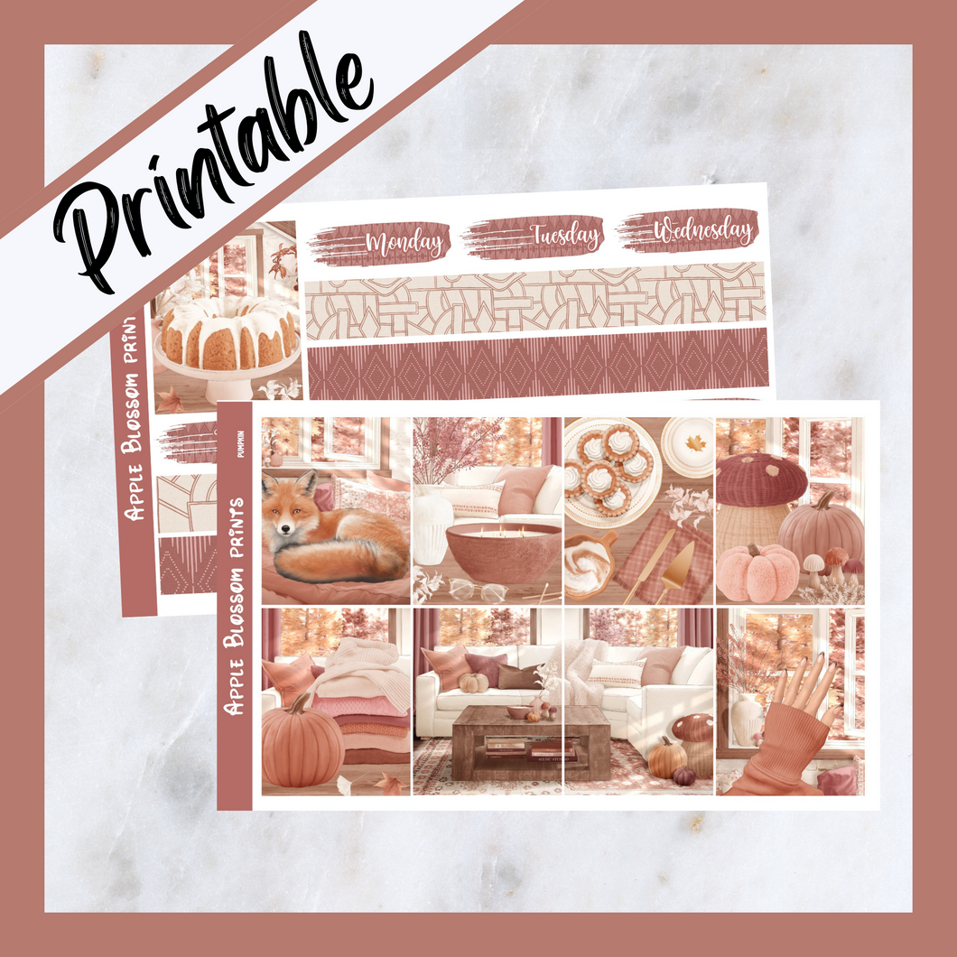 Pumpkin - Printable Weekly Kit