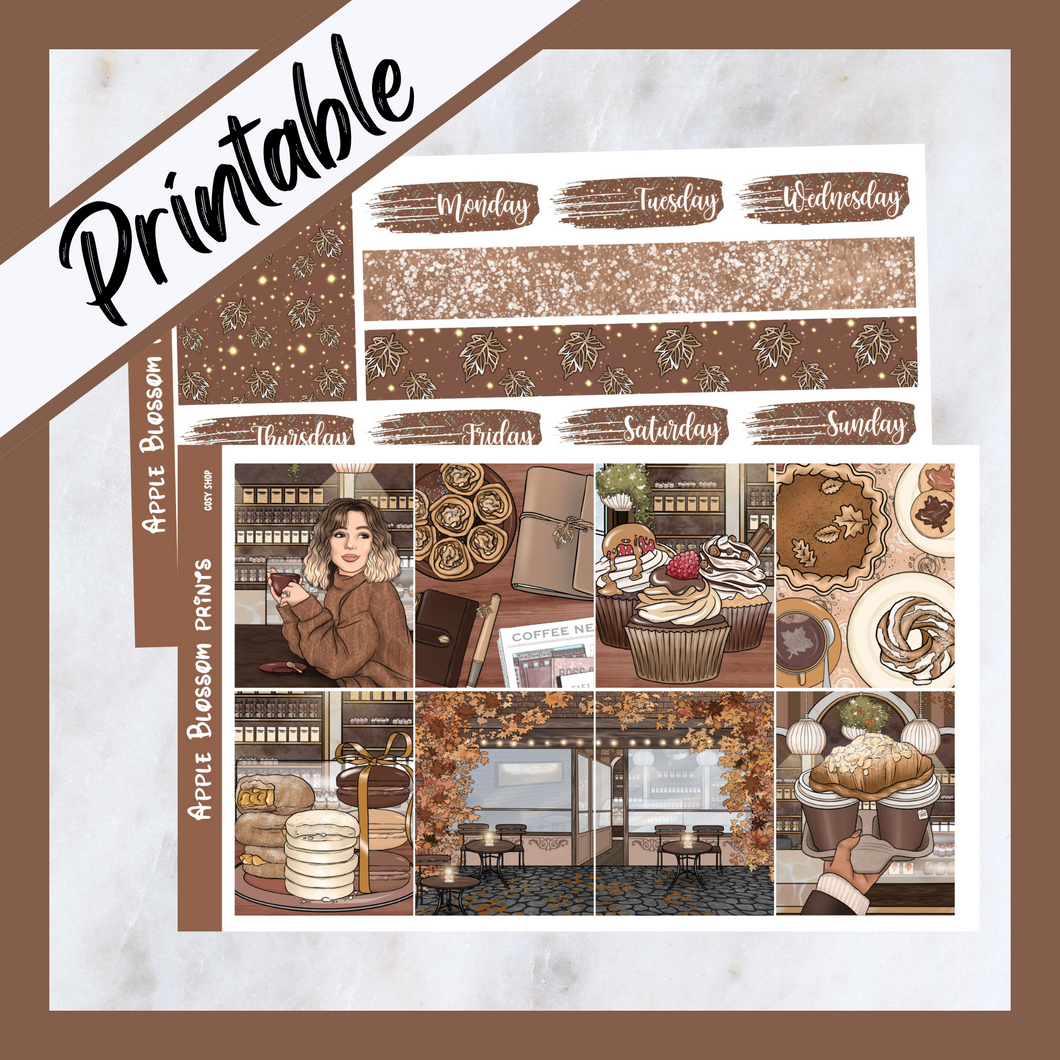 Cosy Shop - Printable Weekly Kit