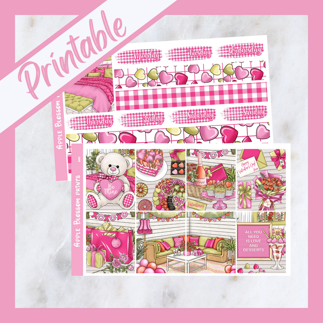 XOXO - Printable Weekly Kit