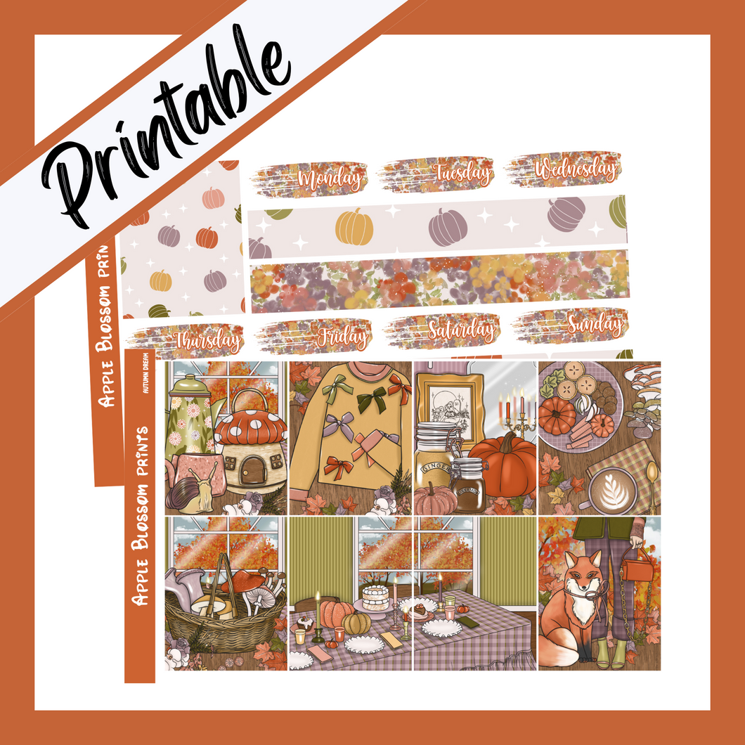 Autumn Dream - Printable Weekly Kit