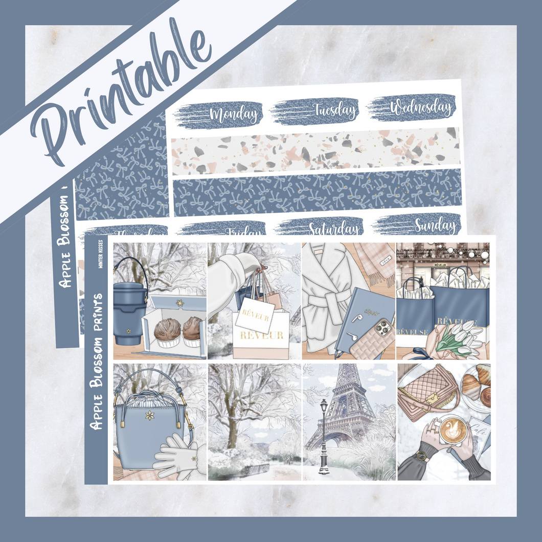 Winter Kisses - Printable Weekly Kit