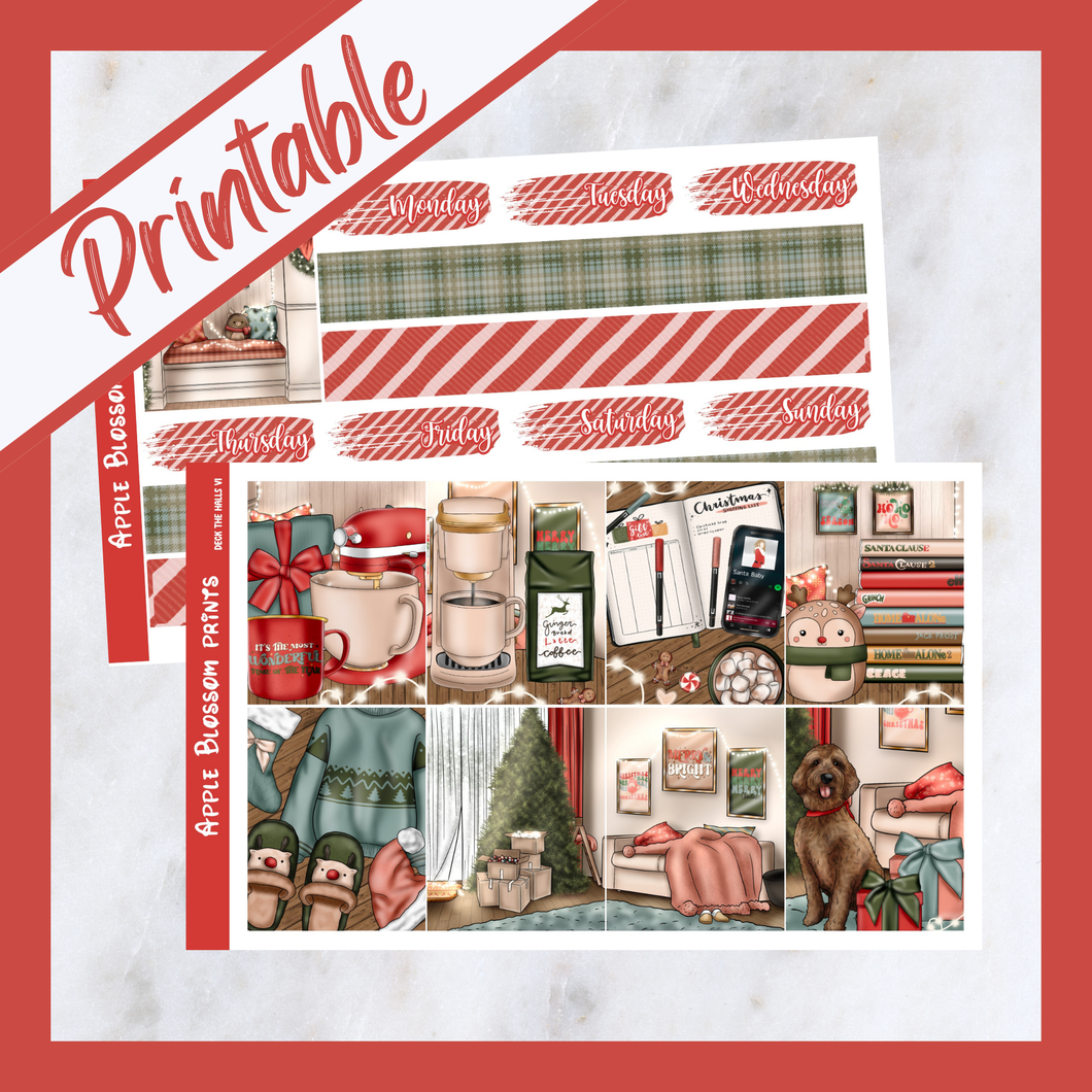 Deck the Halls V1- Printable Weekly Kit