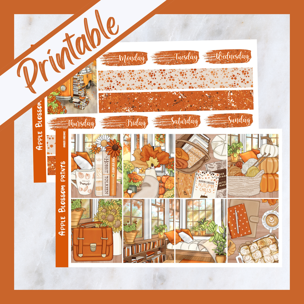 Amber Dream - Printable Weekly Kit