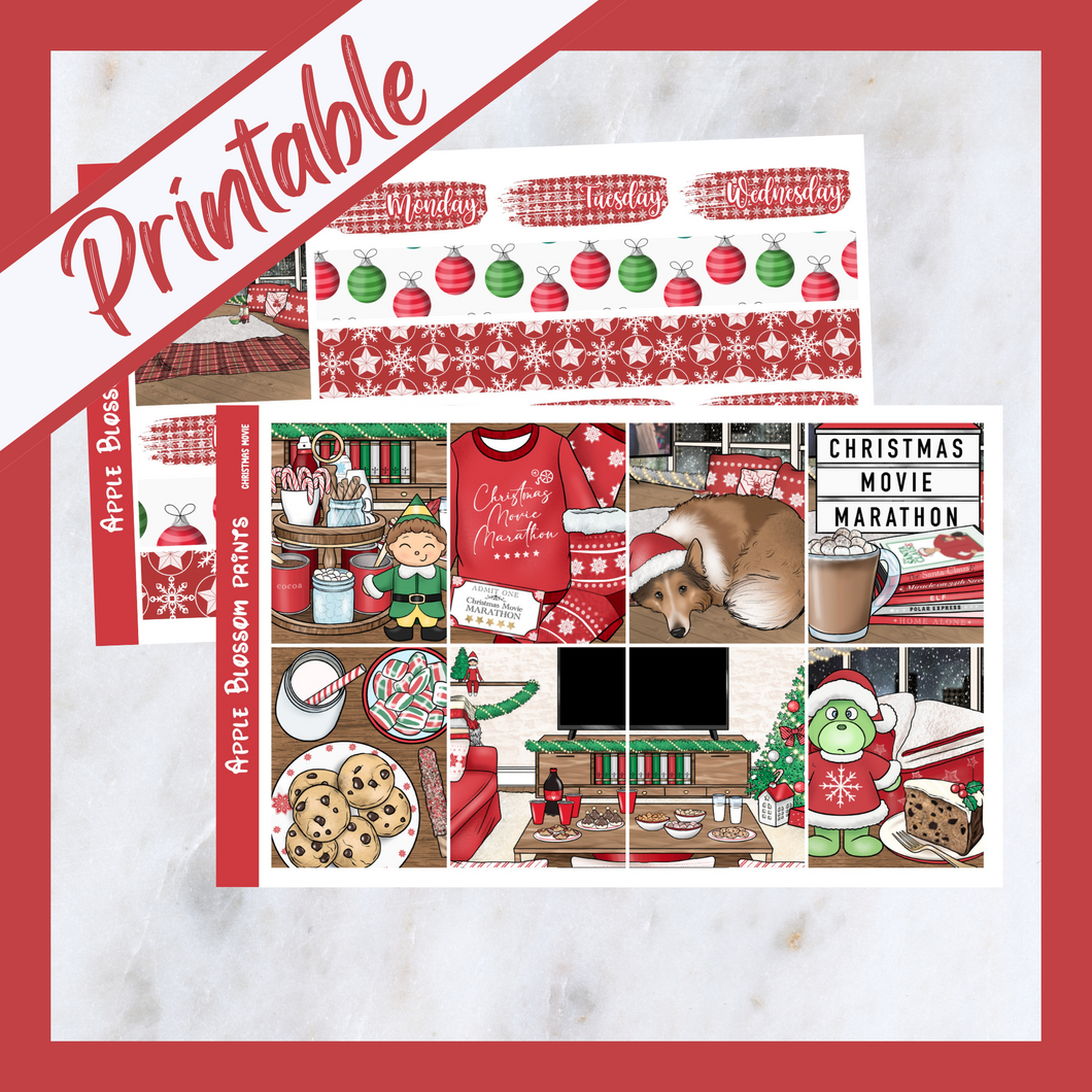 Christmas Movie - Printable Weekly Kit