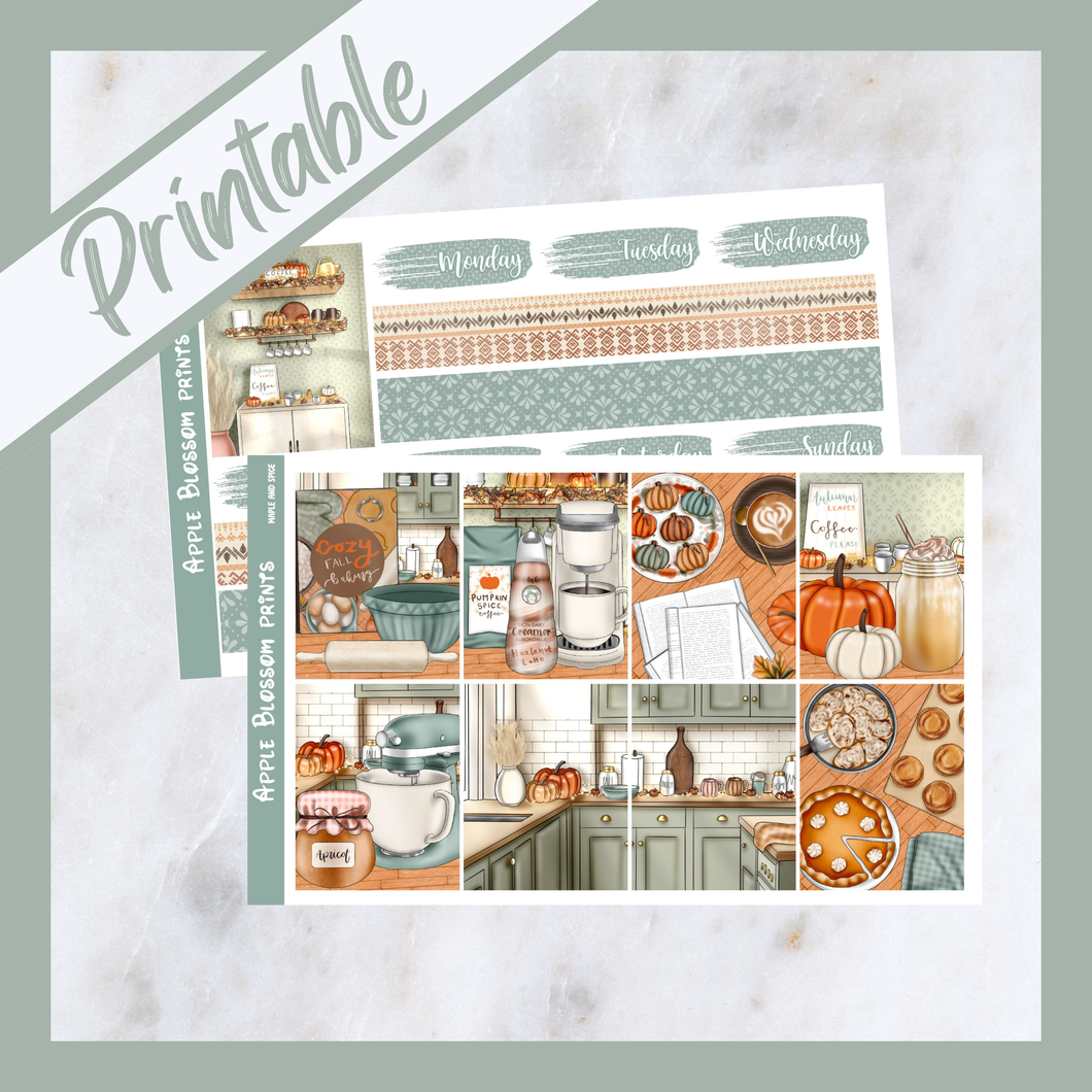 Maple and Spice - Printable Weekly Kit