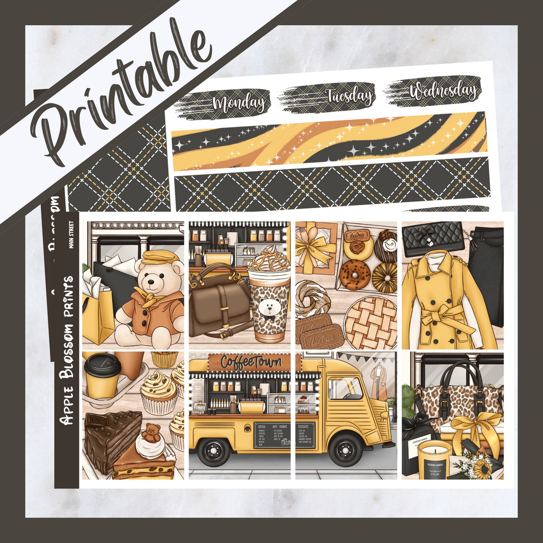 Main Street - Printable Weekly Kit