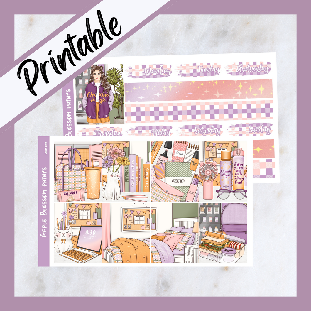 Dream High - Printable Weekly Kit