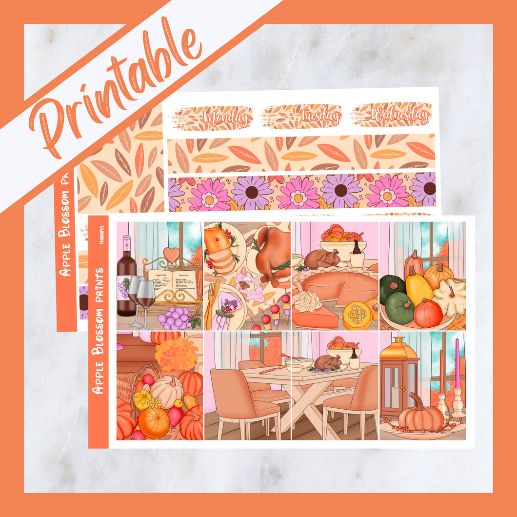 Thankful - Printable Weekly Kit