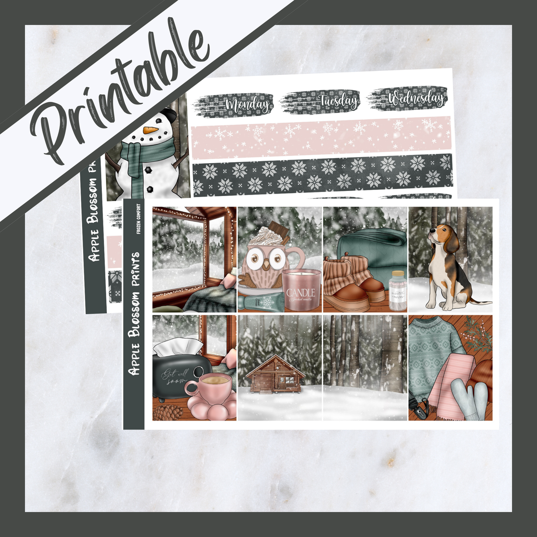 Frozen Comfort - Printable Weekly Kit