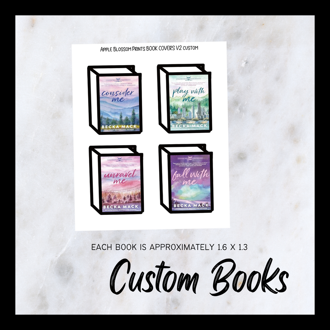 Book Journaling Stickers - Custom Book Sticker Covers V2A