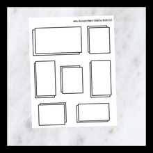 Load image into Gallery viewer, Book Journaling Stickers - Shadow Boxes
