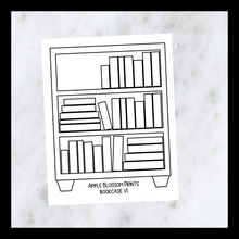 Load image into Gallery viewer, Book Journaling Stickers - Bookcases
