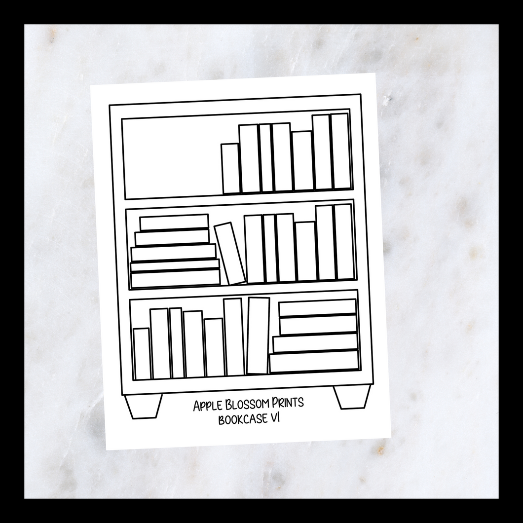 Book Journaling Stickers - Bookcases