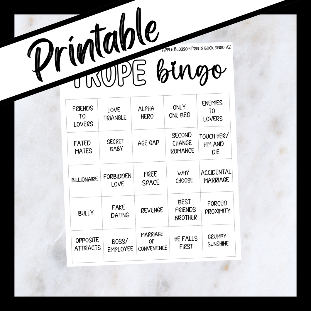 Printable Bookish - Book Bingo