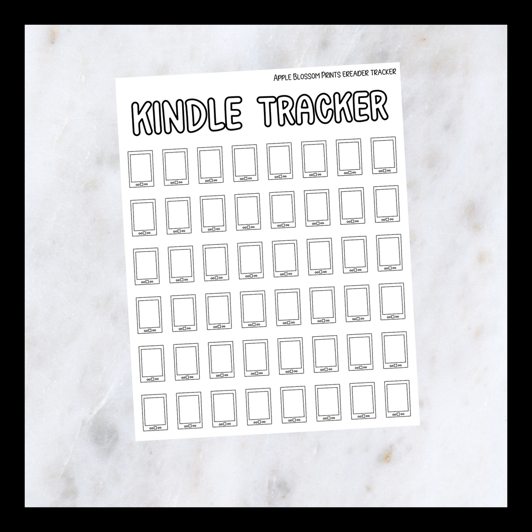 Book Journaling Stickers - Kindle Tracker