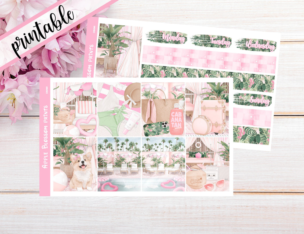 Cabana - Printable Weekly Kit